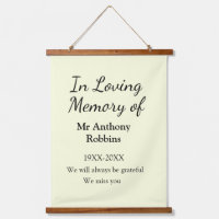 In Loving memory of name funeral memory keepsake