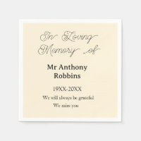 In Loving memory of name funeral memory keepsake