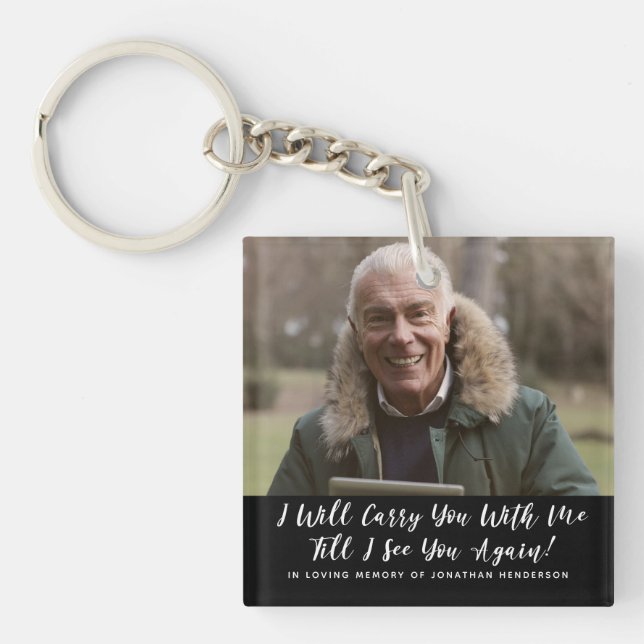 In Loving Memory Of Photo Keychain (Front)