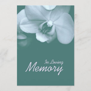 In Loving Memory Orchid 5 Funeral Announcement