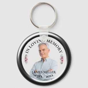 IN LOVING MEMORY. Personalize Photo Keychain