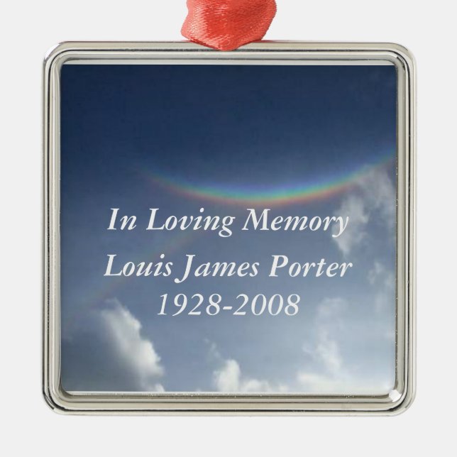 In Loving Memory Personalized Christmas Ornament (Front)