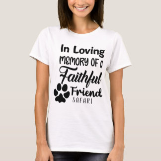 In loving memory,personalized dog Memorial T-Shirt