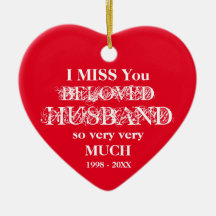 In Loving Memory Personalized Husband Ornament