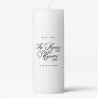 In Loving Memory Personalized Memorial Candle