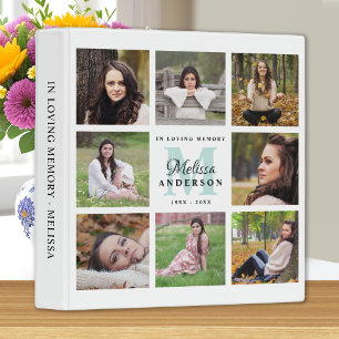 In Loving Memory Personalized Memorial Photo Album Binder
