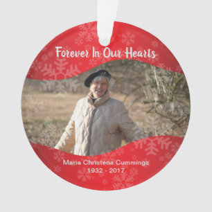 In Loving Memory Personalized Memorial Photo Ornament