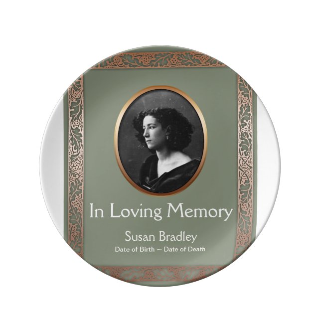 In Loving Memory Personalized Memorial Plate 1 (Front)