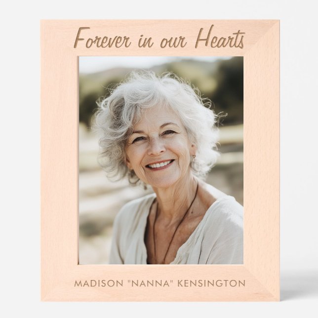 In Loving Memory Personalized Name Custom Text Etched Frames (Creator Uploaded)