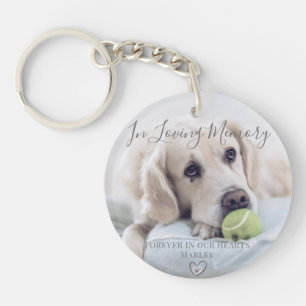 In Loving Memory Personalized Pet Loss Gift Photo Keychain