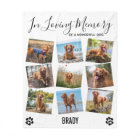 In Loving Memory Pet Dog Memorial Photo Collage