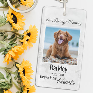 In Loving Memory Pet Loss Dog Pet Memorial Keychain