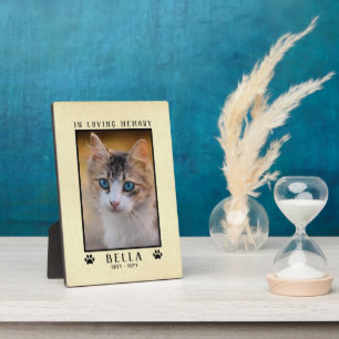 In Loving Memory Pet Memorial Personalized Photo Plaque