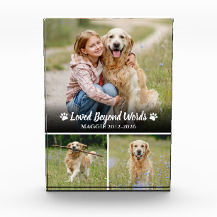 In loving Memory Pet Memorial Photo Collage Block