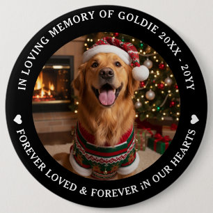 In Loving Memory Pet Photo Custom 6 Inch Round Button