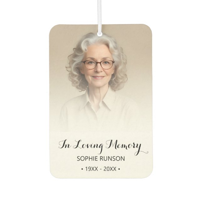 In Loving Memory Photo Air Freshener (Front)