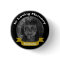 In Loving Memory Photo Black/Gold Button