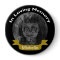 In Loving Memory Photo Black/Gold Button