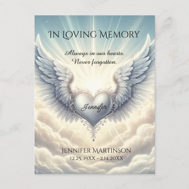 In Loving Memory Photo Card (Front)