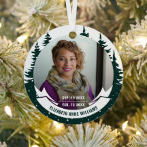 In Loving Memory Photo Christmas Metal 