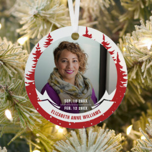 In Loving Memory Photo Christmas Metal Ornament