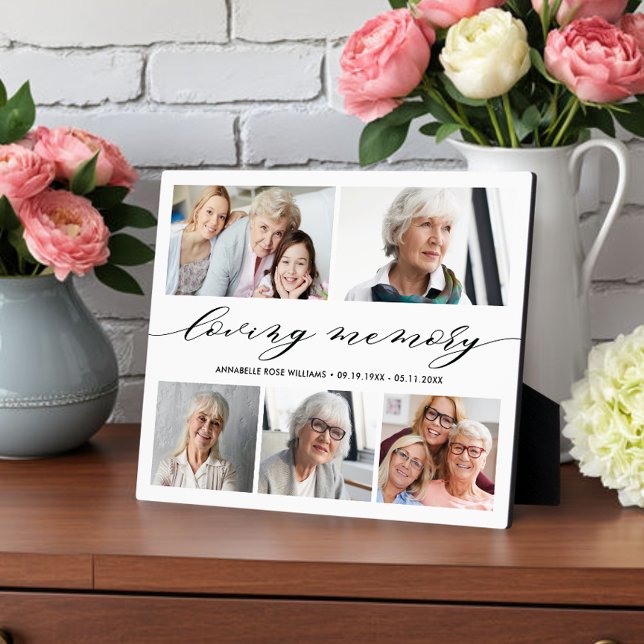 In Loving Memory Photo Collage Memorial Keepsake P Plaque (Creator Uploaded)
