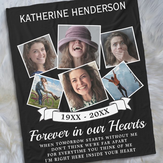 In Loving Memory Photo Fleece Blanket (Creator Uploaded)