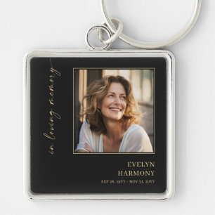 In Loving Memory Photo Funeral Memorial Keychain