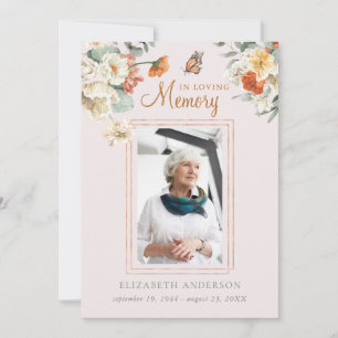 In Loving Memory   Photo Funeral Prayer Card