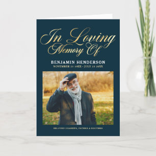 In Loving Memory Photo Funeral Program