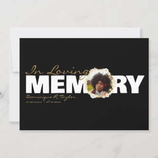 In Loving Memory Photo Funeral Program