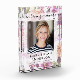 In Loving Memory Photo Keepsake Block