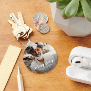 In Loving Memory Photo Keepsake Keychain