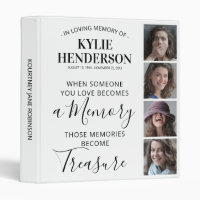 In Loving Memory Photo Memorial Album 3 Ring Binde
