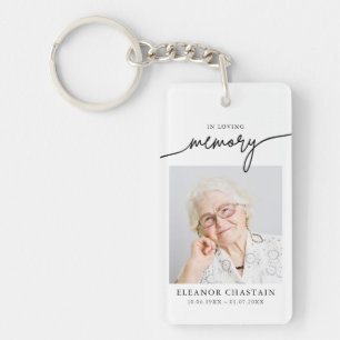 In Loving Memory Photo Memorial Funeral keepsake Keychain