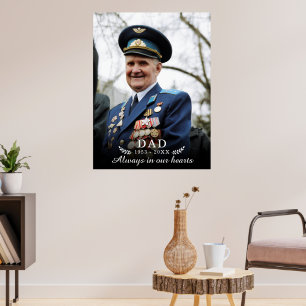 In Loving Memory   Photo Memorial Funeral  Poster