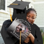 In Loving Memory | Photo | Memorial Graduation Graduation Cap Topper<br><div class="desc">This gorgeous memorial cap topper is a great keepsake in memory of a loved one. The topper features a photograph with black overlays and their name,  dates and a personal message,  all very easy to personalize.</div>
