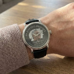 In Loving Memory | Photo Memorial Watch<br><div class="desc">Create your own funeral memorial watch featuring a photo of your loved one, the beautiful saying "In loving memory", their name, dates and a personal message. Perfect sympathy gifts for friends and family, christmas gifts or special anniversary dates. The text style, size and background colour can be changed by clicking...</div>