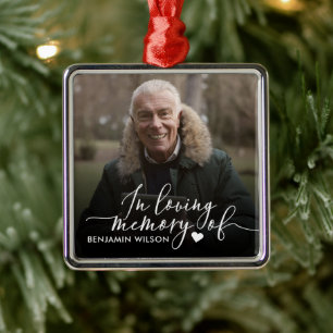 In Loving Memory Photo Metal Ornament