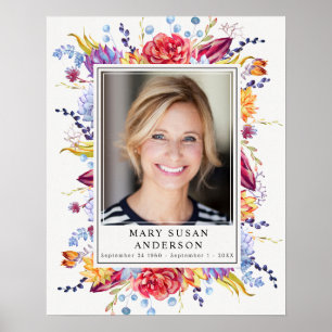 In Loving Memory Photo Succulents Welcome Sign