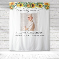 In Loving Memory Photo Sunflower Memorial