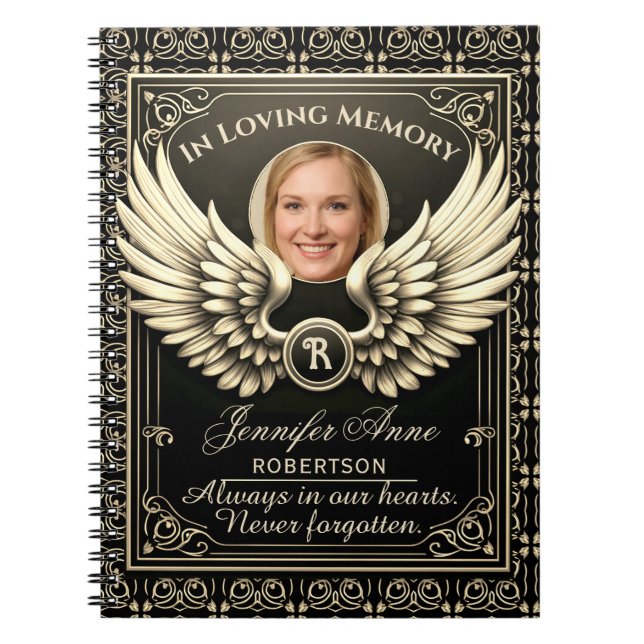 In Loving Memory Photo Template Notebook (Front)