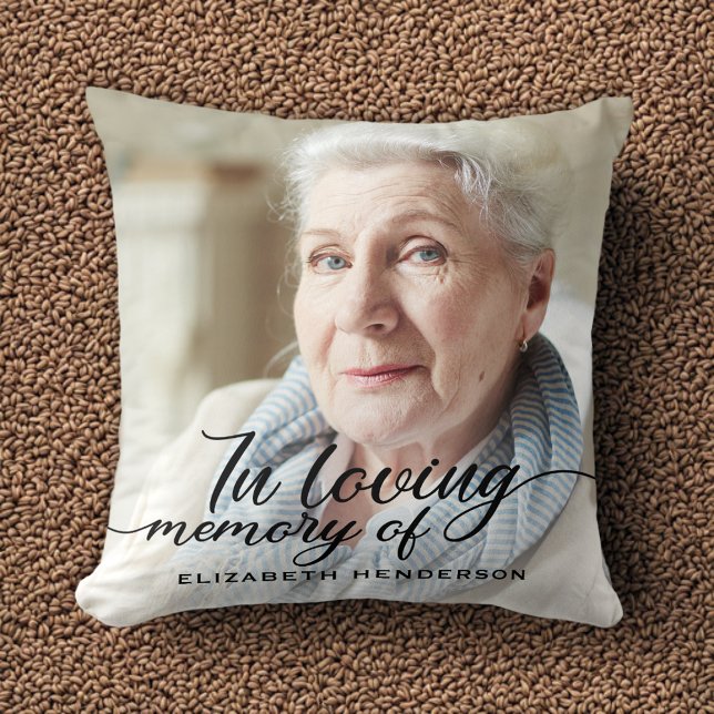 In Loving Memory Photo Throw Pillow (Creator Uploaded)