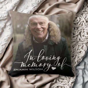 In Loving Memory Photo Throw Pillow
