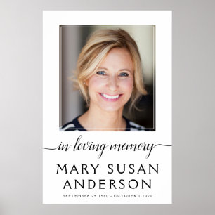 In Loving Memory Photo Welcome Sign