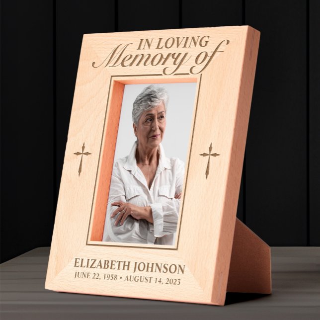 In Loving Memory Photo Wooden Laser Etched Frames (Creator Uploaded)