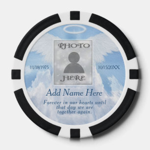 In Loving Memory Pocket Photo Remembrance Poker Chips