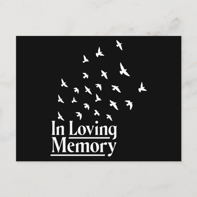 In loving memory postcard (Front)