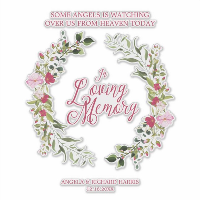 In Loving Memory Quote for Loved Ones for Wedding (Front)
