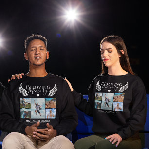 In Loving Memory Remembrance Photo Collage Sweatshirt